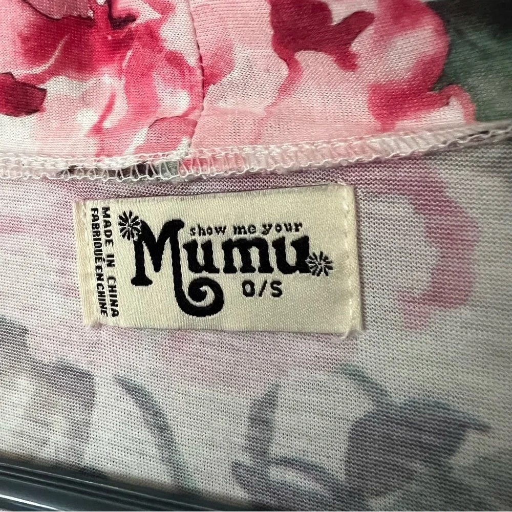 Show Me Your Mumu Floral Robe Feminine Knee Length Belted